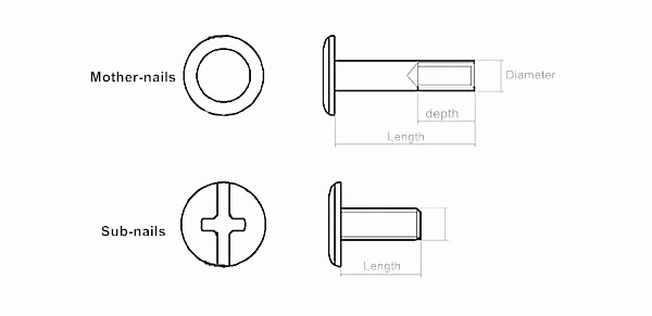 Book Screws Rivets Book Screws Rivets